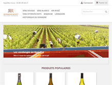 Tablet Screenshot of domaine-royet.com